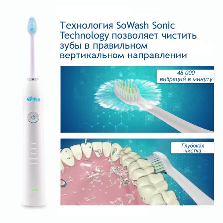 Электрическая зубная щетка SOWASH Sonicare-Фото 4